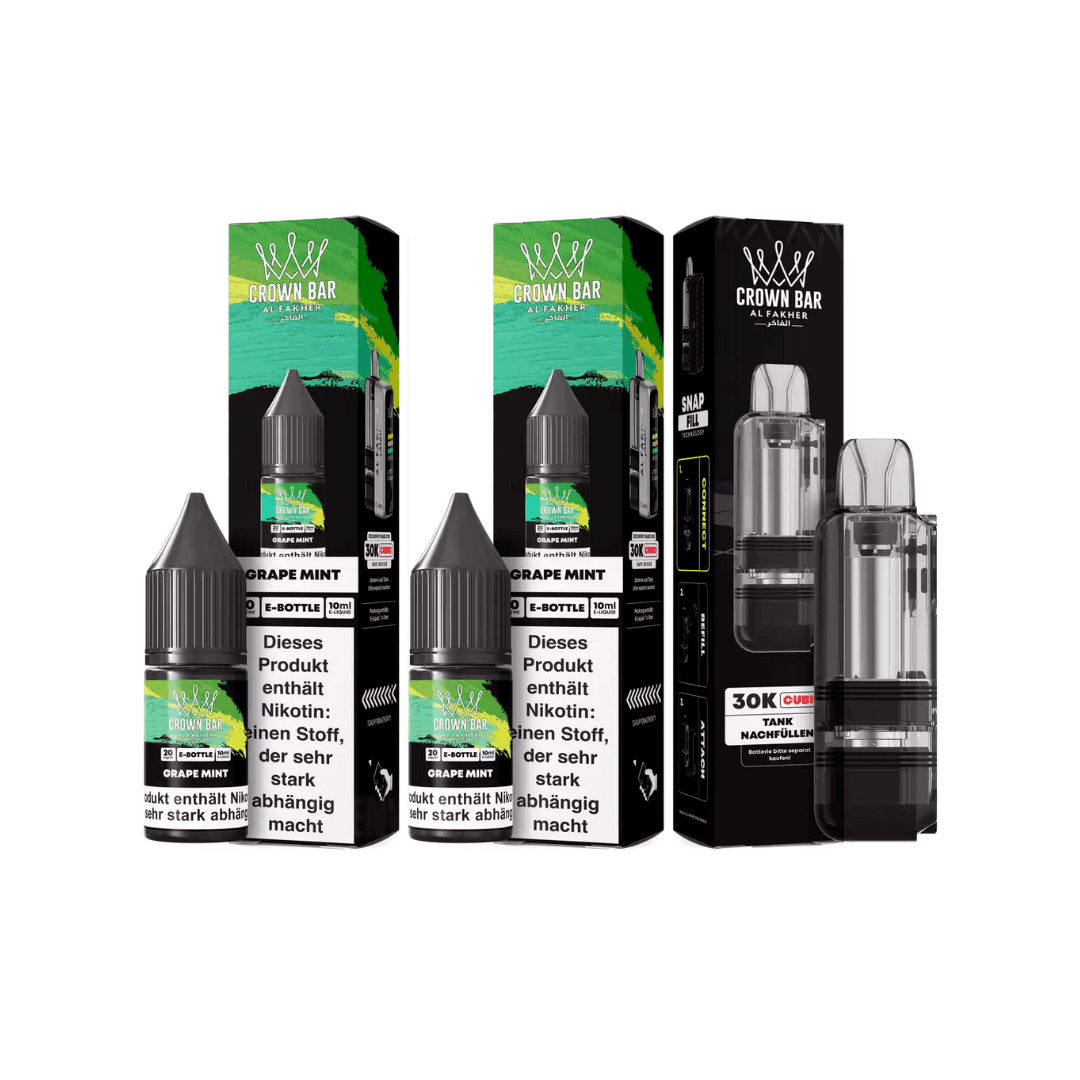 Al Fakher Cubic 30K Pod – Grape Mint - EdenVape24
